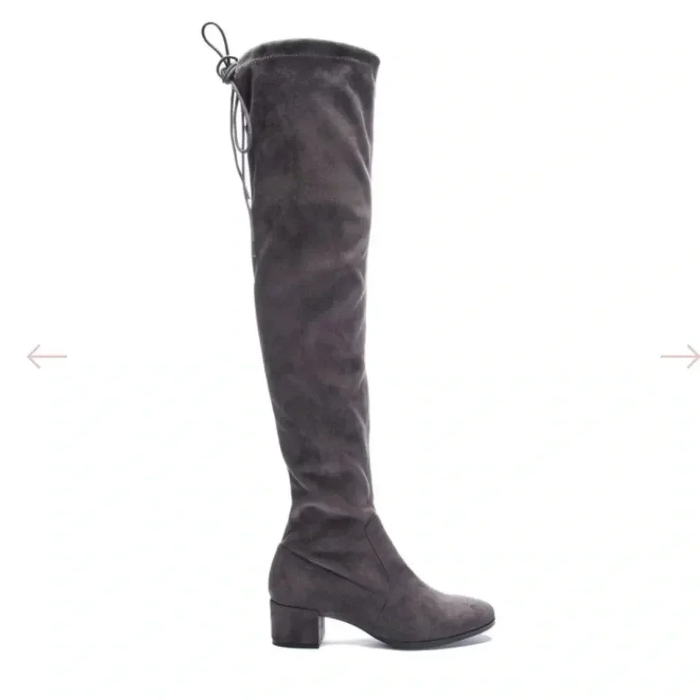 Chinese Laundry Mystical Over-The-Knee Boots Gunmetal - 6M
